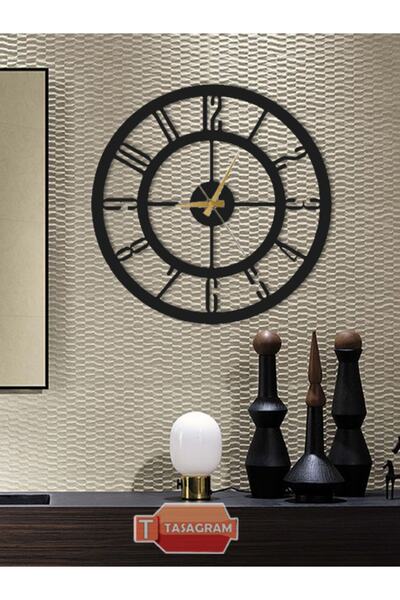 TASAGRAM Dekoratif Lazer Kesim Metal Duvar Saati