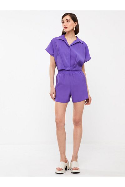 LC Waikiki Gerade Damen-Shorts – elastische Taille