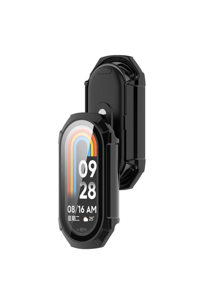 Coverzone إطار حماية لجهاز الكمبيوتر الصلب متوافق مع Xiaomi Mi Band 8 باللون ...