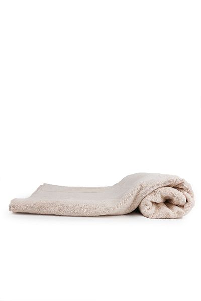 Taka Fabrics Wave 100% Cotton Bath Towel Size 70x140 Cm, Champagne