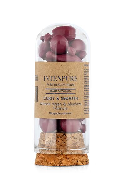 intenpure Aloevera Ve E Vitamini Ile Zenginleştirilmiş Kabarık Ve Asi Saçlar Için Vitamin 10 Kapsül