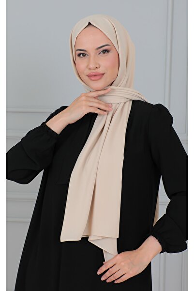 VIEN POLO Lüks Medine Ipeği Şal Kum S1900