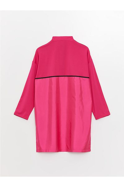 LC Waikiki High Collar Plain Long Sleeve Women's Hijab Swimsuit Top