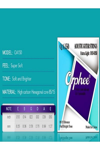 Orphee Acoustic Gtirar Wire Qa150 Extra Light 010-050