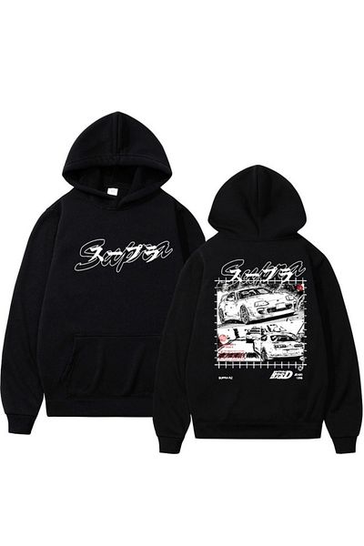 GALASHOP Anime First D Hoodies Mazda Rx7 Printed Hoodie Mod46