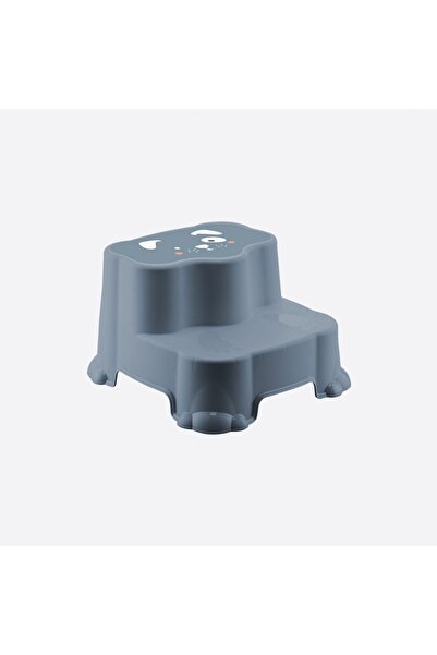 BlackBird Home Çocuk Taburesi 2 Basamaklı Kaymaz Yüzey Tabanlı Mavi