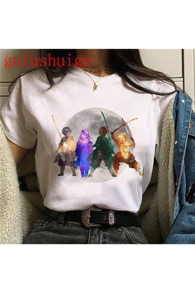 GALASHOP Kimetsu No Yaiba تي شيرت كارتوني مضحك Mod18