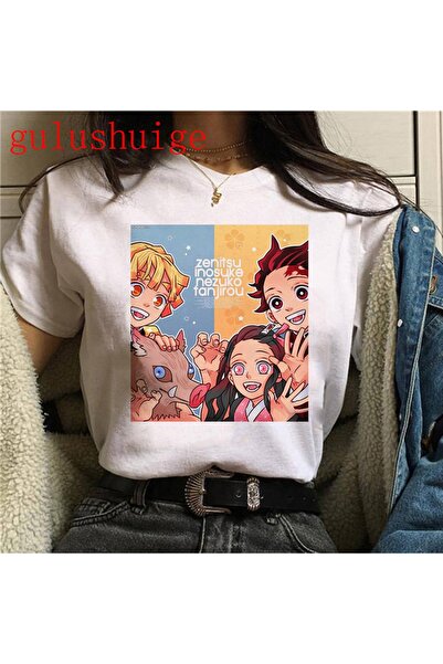 GALASHOP Kimetsu No Yaiba تي شيرت كارتوني مضحك Mod2b