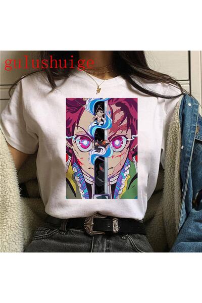 GALASHOP Kimetsu No Yaiba تي شيرت كارتوني مضحك Mod51