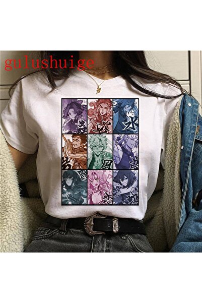 GALASHOP Kimetsu No Yaiba تي شيرت كارتوني مضحك Mod15