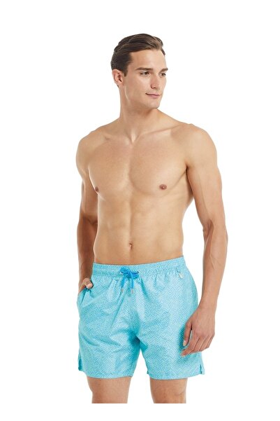 Blackspade Чоловічі, з бірюзовим візерунком, короткі, морські шорти