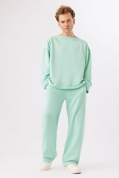 gothamvibes Ανδρικό φούτερ Calm Mint με φαρδύ πόδι