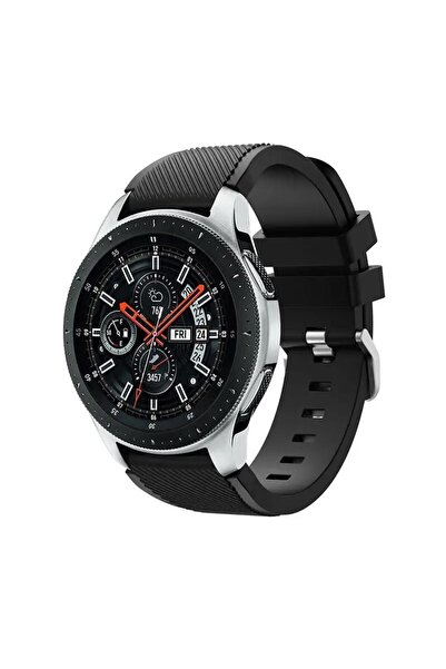 Alfa MEC Huawei Honor Watch 2 42mm Uyumlu Sport Kordon Silikon Tırtıklı Kayış