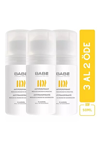 Babe Laboratorios Babe Terleme Karşıtı Roll-on Deodorant 50 Ml 3 Al 2 Öde Set