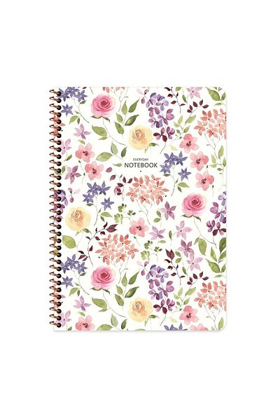 Keskin Colors Sharp Flower Spiral Notebook 80 Sheets-squared-a4