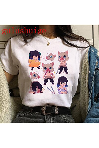 GALASHOP Kimetsu No Yaiba تي شيرت كارتوني مضحك Mod4c