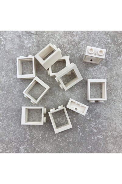 LEGO الملحق الأصلي مخصص نافذة قلعة مدينة Moc 1 × 2 × 2 نافذة بيضاء سيتم إرسال...