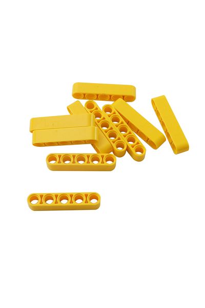 LEGO Original Technic Moc Custom Accessory Liftarm 1 X 5 Thick - Yellow 4 Pieces Will Be Sent