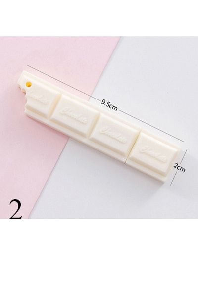 NaSaDAN Chocolate Shaped Ballpoint Pen White Bite Chocolate