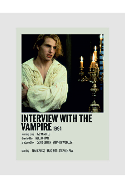 Interview With The Vampirev Film Info Card Wall Poster