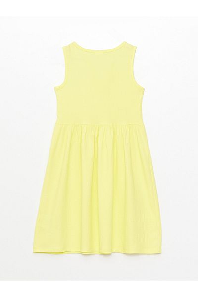 LC Waikiki LCW ECO - Crew Neck Basic Girl's Dress