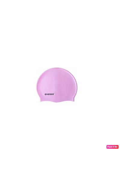 AVESSA 8170 Unisex Adult Swimmer Sea Goggles Anti-Fog Pool Goggles Pink + Silicone Cap