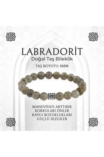 Saff Doğal Taş سوار من حجر اللابرادوريت الطبيعي - 8 ملم