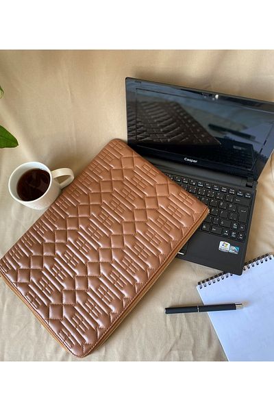 Adalinhome Τσάντα Laptop Clutch από γνήσιο δέρμα Sermio