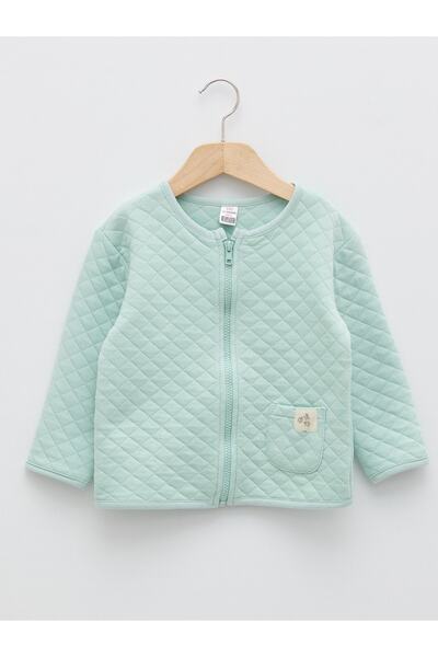 LC Waikiki طاقم الرقبة طويلة الأكمام مبطن منقوشة طفلة انغلق البلوز