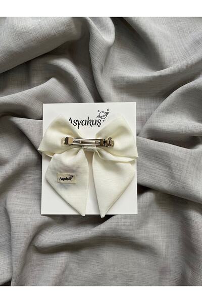 asyakuş Flower Embroidered Bow Automatic Buckle