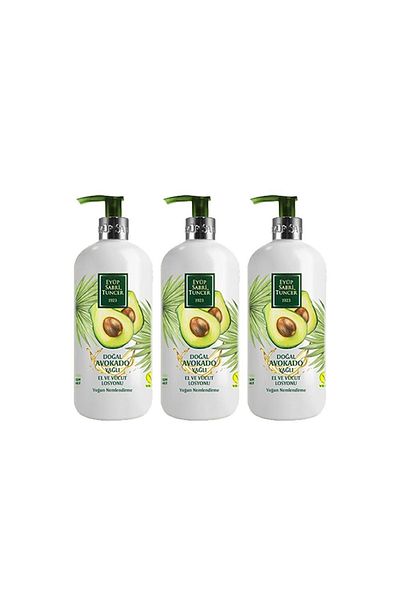 Eyüp Sabri Tuncer 500 Ml X 3 Pieces Natural Avocado Oil Hand and Body Lotion