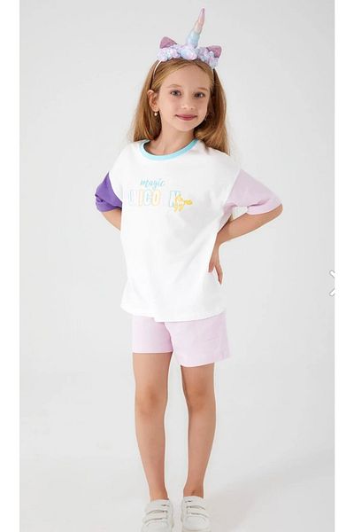 Rolypoly Girl's, Magic Unicorn, Cotton, Shorts Set