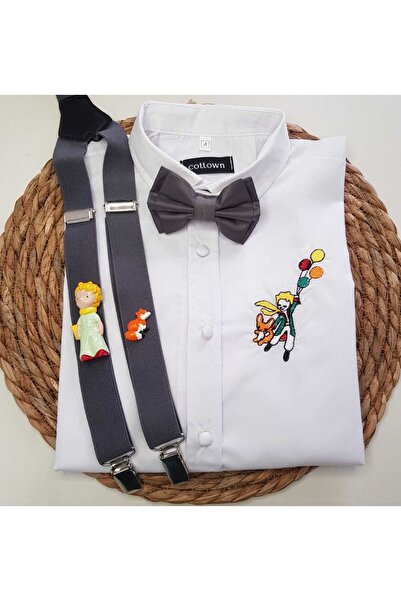 cool partyshop Küçük Prens Konseptli Askı Papyon Gömlek