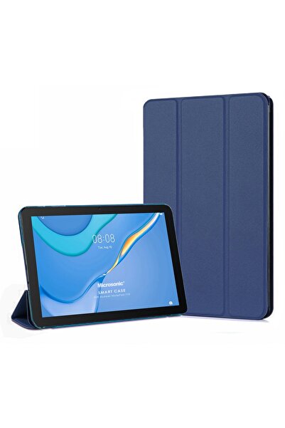 Microsonic Huawei Matepad Se Kılıf Slim Translucent Back Smart Cover Lacivert