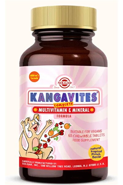 Solgar Kangaroo Multi-Vit.& Mın.60 Chewable Tablets