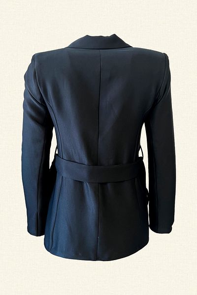 GZ Design Navy Blue Blazer Jacket with Anchor Motif