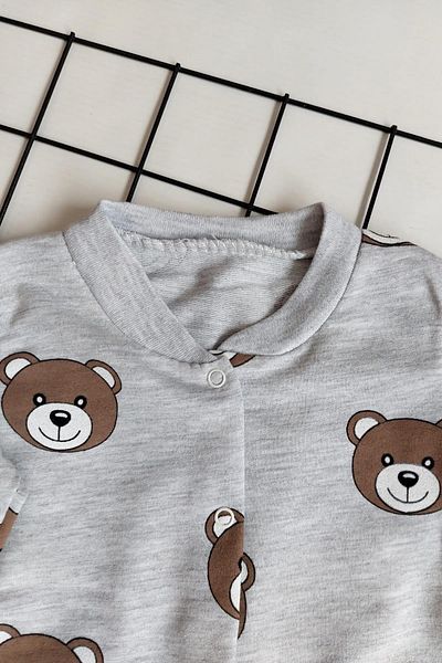 BEBECİBURADA Panda Printed Baby Jumpsuit