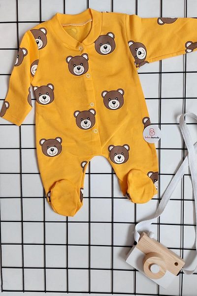 BEBECİBURADA Panda Printed Baby Jumpsuit