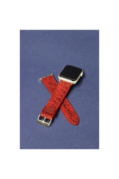 Wrapsol Apple Watch Band Red Croccodile 38-40-41 Mm Compatible