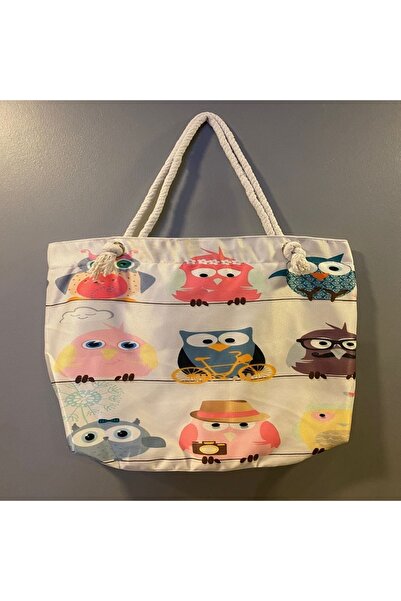 CNGZSHOP Μοντέρνα κομψή τσάντα θαλάσσης παραλίας με φιγούρες με σχέδια