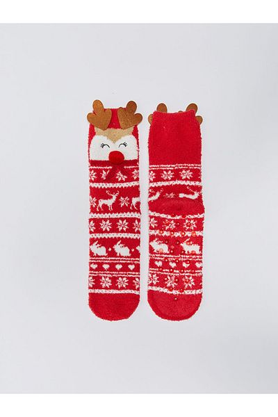 LC Waikiki New Year's Themed Women's Home Socks