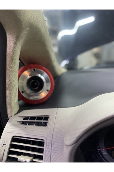 MİRCAR 10 Cm Dom Tweeter Kabini Kırmızı Mdf 2 Adet