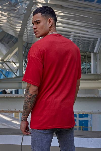 FAVORİST Αθλητική μπλούζα oversize, απλή, χωρίς εκτύπωση