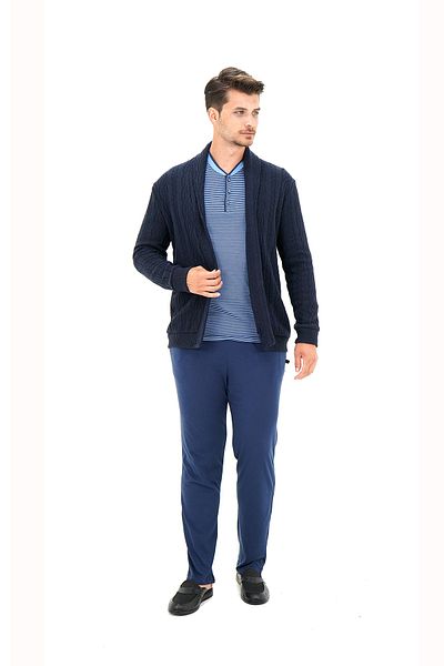Damat Πλεκτή ζακέτα Navy Blue D's