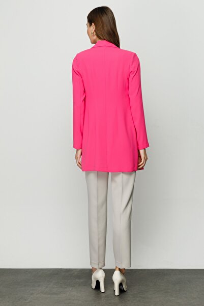 Ekol Women's Long Blazer Jacket 4090-23