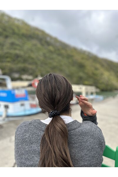 Pearly Handmade Синя гумова шпилька з каменем