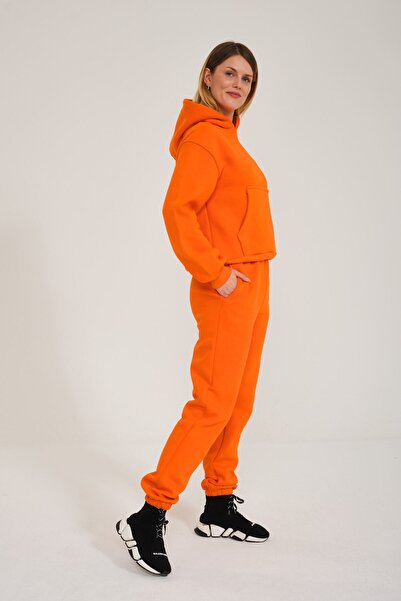 C&C OKULCUNUZ Love Smıle Breath Thanks Be Okay Σετ φόρμας με στάμπα με κουκούλα