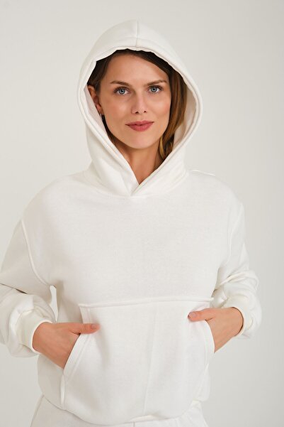 C&C OKULCUNUZ Love Smıle Breath Thanks Be Okay Σετ φόρμας με στάμπα με κουκούλα