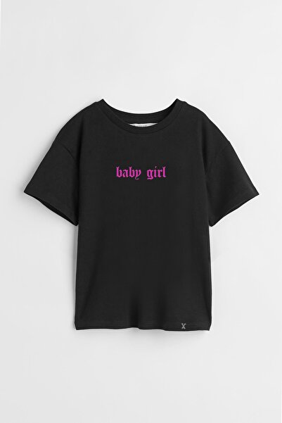 Darkia تي شيرت للأطفال مطبوع بتصميم خاص باللون الوردي للفتيات الصغيرات