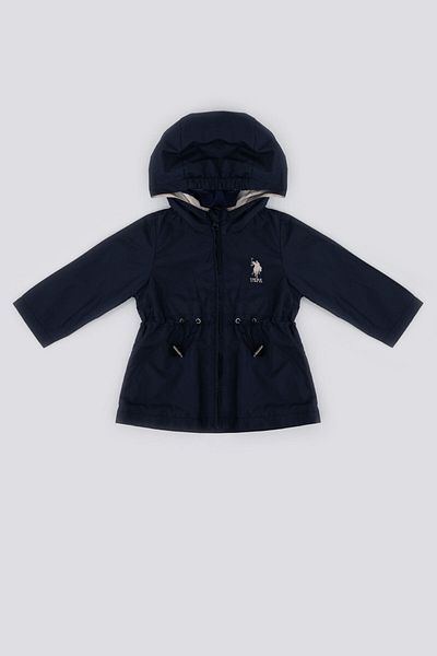 U.S. Polo Assn. U.S. Polo Assn The Nobility Of Red Navy Blue Baby Girl Raincoat